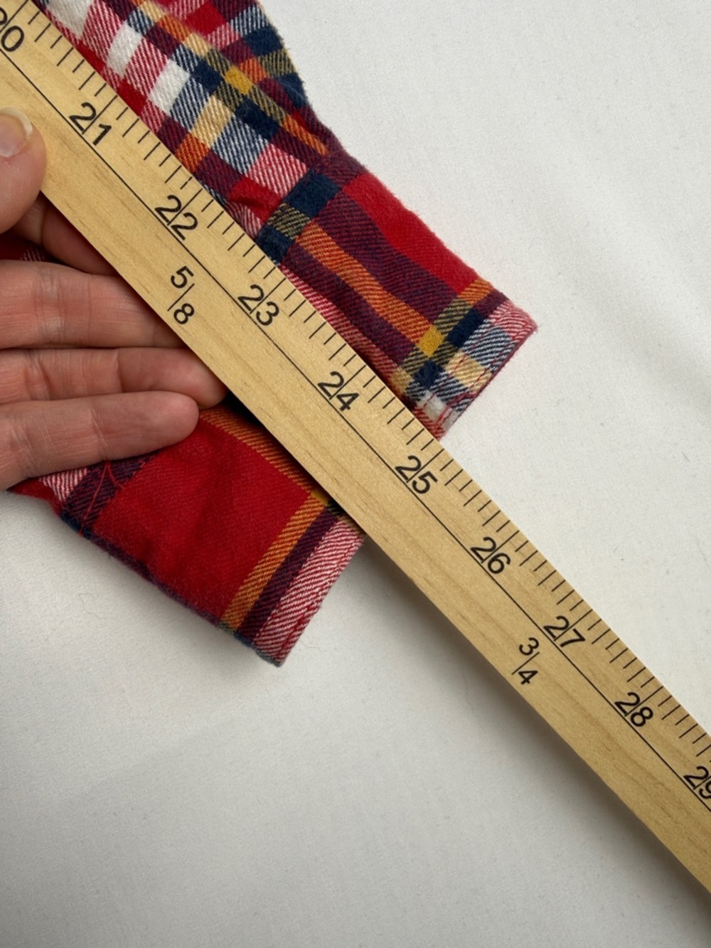 Red Head Brand Co Plaid Red Button Down Flannel Men's Size Large Tall - Picture 5 of 9